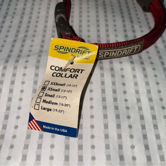 Spindrift dog collar, red, size XSMALL (12”-15”) NWT - Picture 2 of 3